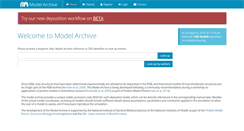 Desktop Screenshot of modelarchive.org