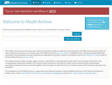 Tablet Screenshot of modelarchive.org